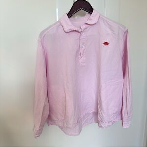 Danton France women’s Pink Long-Sleeve round collar pullover  Shirt